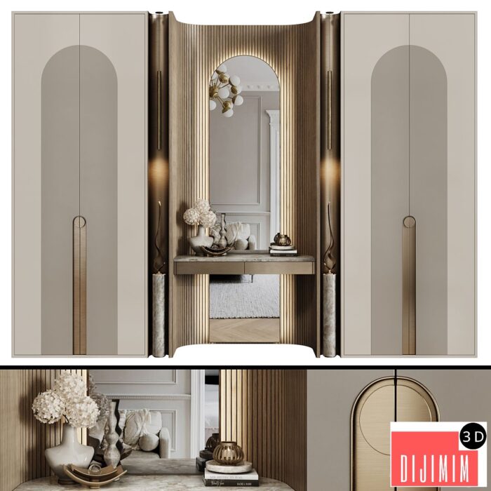 Art Deco Wardrobe 18 - Görsel 1