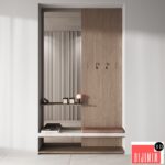 142 hallway zone 01 minimal wood japandi 01
