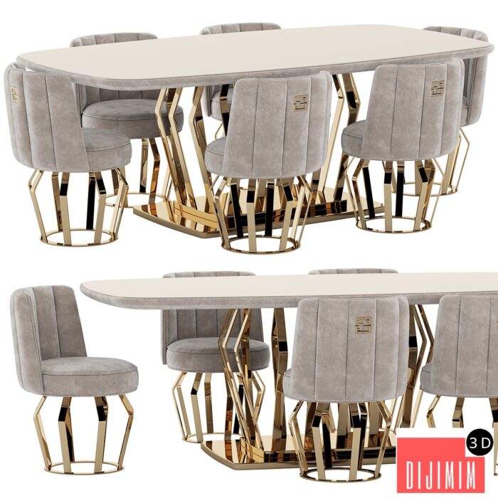 Fertini Casa Luxury Signature Dining Set - Görsel 1