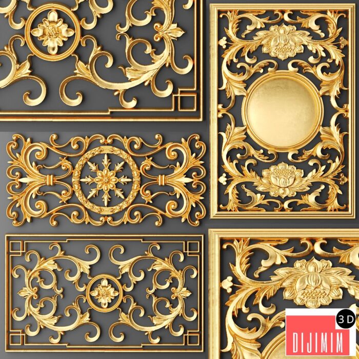 Set, Lattices, Classics, Stucco molding - Görsel 1