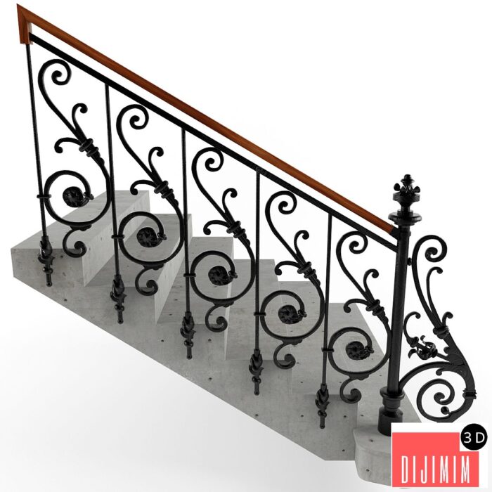 staircase railing - Görsel 1