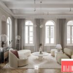 9928. Free 3D Living Room - Kitchen Interior Model Download by Le Hieu