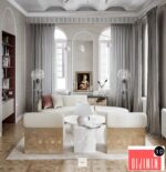 9928. Free 3D Living Room - Kitchen Interior Model Download by Le Hieu - Görsel 2