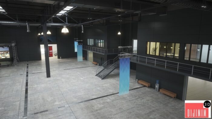 Exhibition Hall 3D model - Görsel 4