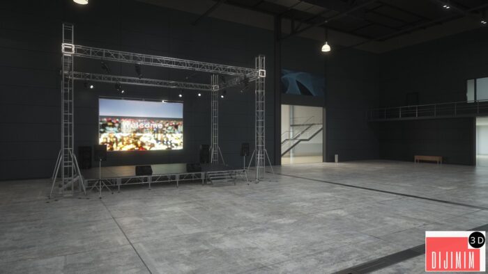 Exhibition Hall 3D model - Görsel 2