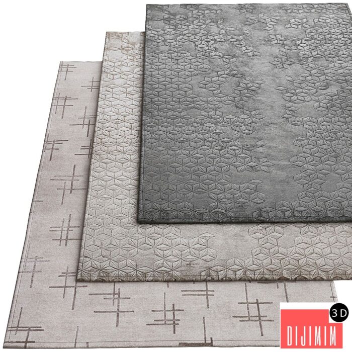The rugs company Star Silk Charcoal - Görsel 1