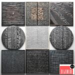 Wood Wall Sculpture, wall decor, a set of paintings, luxury, panels, loft, black painting, eco design, natural decor, wooden, interior, stylish, carving