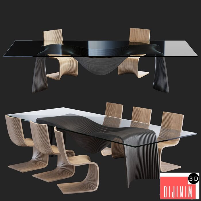 piegatto-corozo dining set - Görsel 1