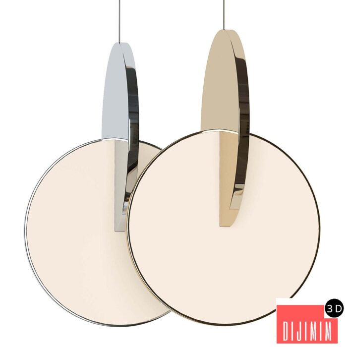 LEE BROOM ECLIPSE PENDANT GOLD / CHROME - Görsel 1