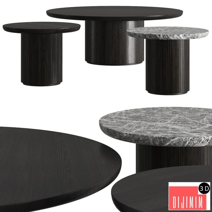 Gubi Moon Coffee Round Tables - Görsel 1