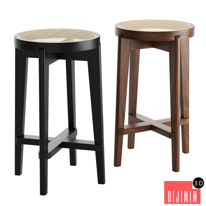 Dareau Bar & Counter Stool by Eichholtz - Görsel 1