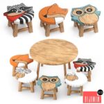 kids furniture01-animal chairs