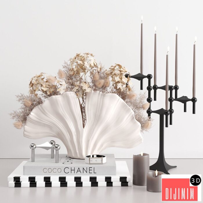 Nude & Gray Decorative Set - Görsel 1