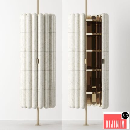 Raku-Yaki Cabinet Bar by Emmanuelle Simon