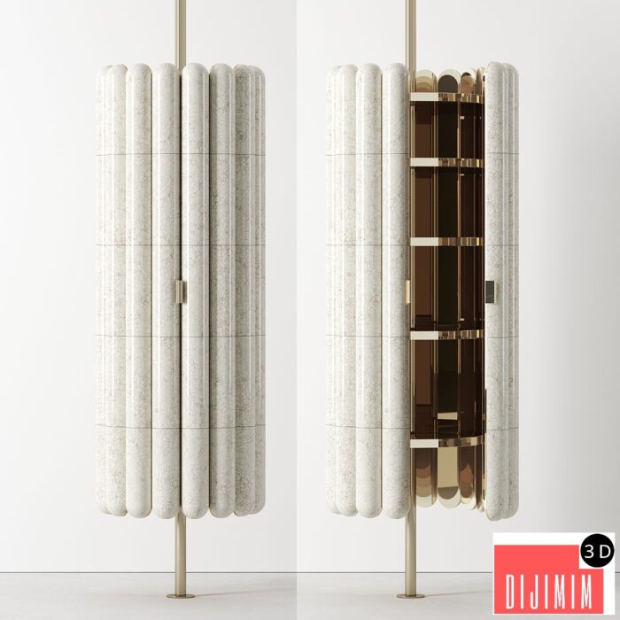 Raku-Yaki Cabinet Bar by Emmanuelle Simon - Görsel 1