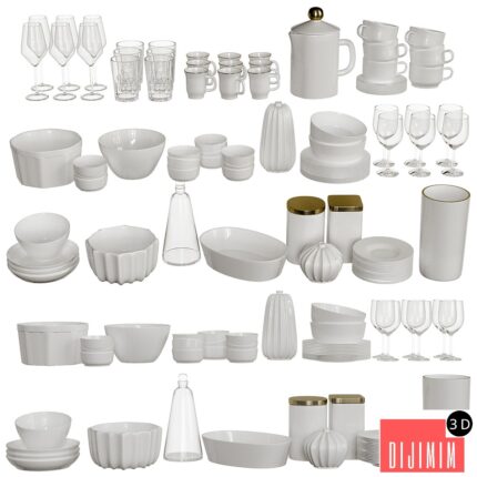 Set of dishes