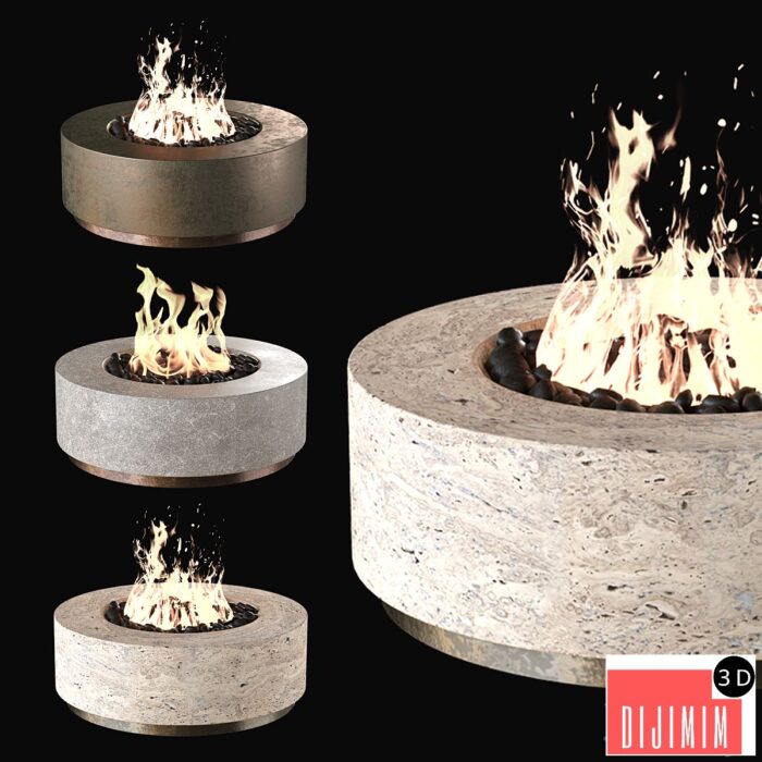 Fireplace set - Görsel 1