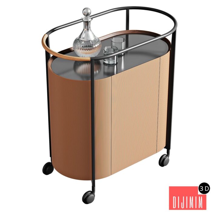 Poltrona Frau trolley, collection MI - Görsel 1
