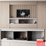 150 tv wall kit 02 modern japandi oak wood 02