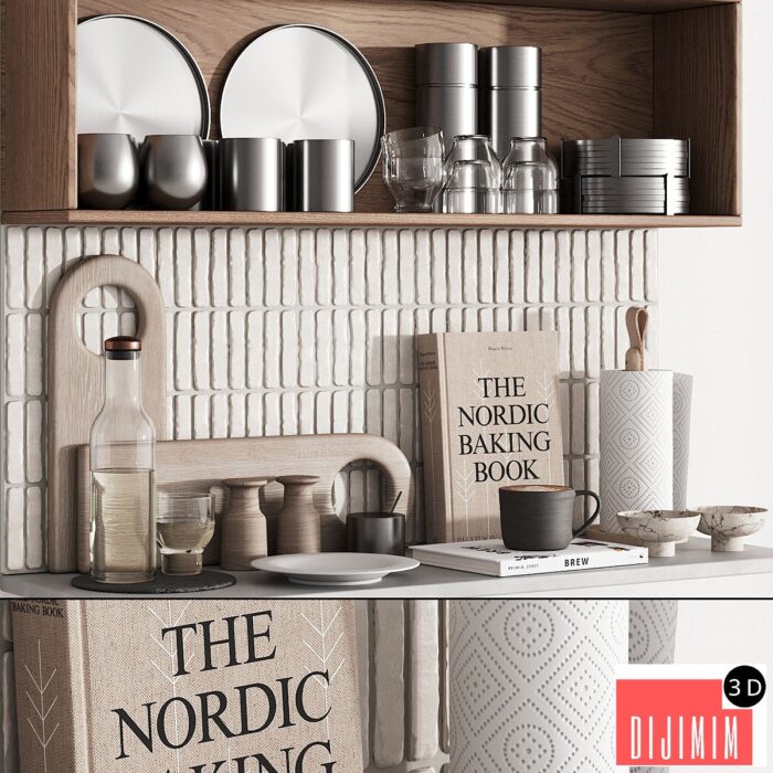 163 kitchen decor set accessories 06 scandi nordic menu 01 - Görsel 1