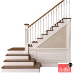 Stair in a classic style.Classic Modern interior Stair