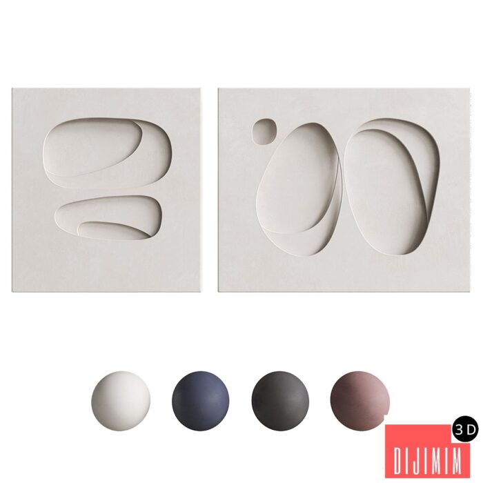 3DArt Relief2 in the style of spacialism - Görsel 1