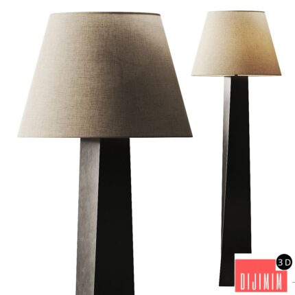 CB2 Beke Bronze Floor Lamp