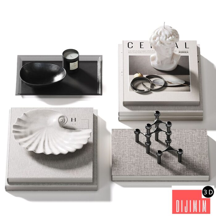 Decorative coffee table set 36 - Görsel 1