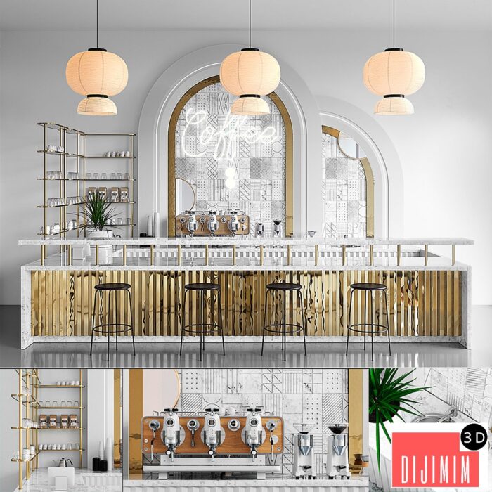 COFFEE SHOP 2 (vray GGX, corona PBR) - Görsel 1