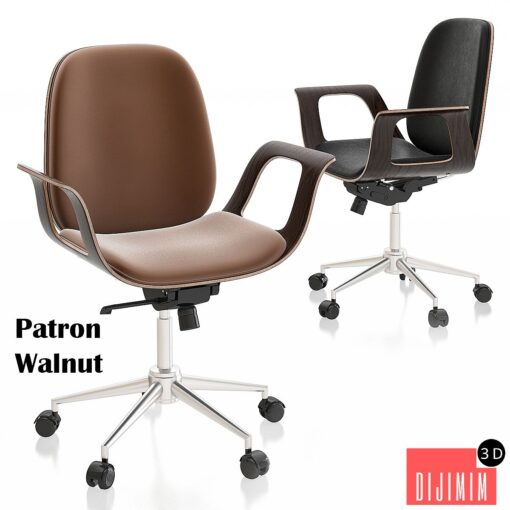 Patron Walnut Office Chair