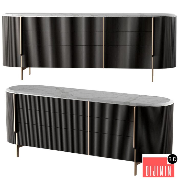 Gallotti & Radice Kumi sideboard - Görsel 1