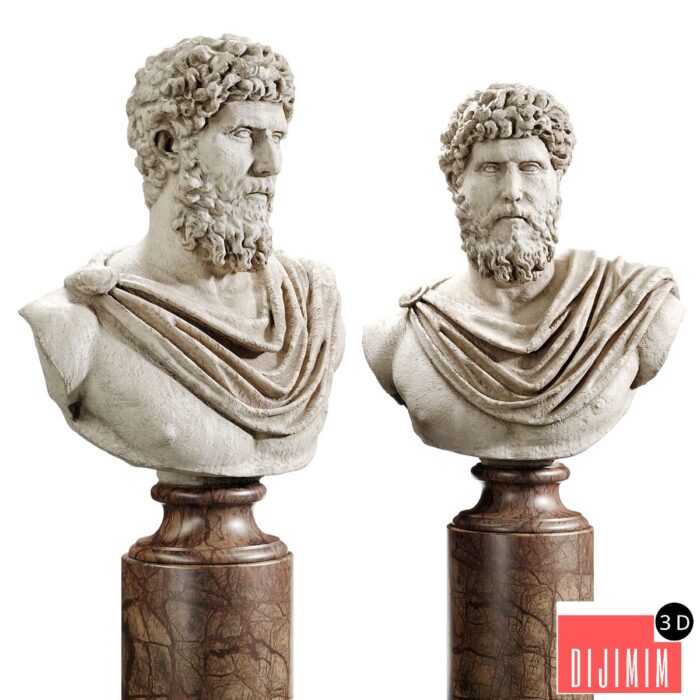 Lucius Verus Bust - Görsel 1