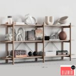 086 BROSA Dominic Wide Bookshelf 00