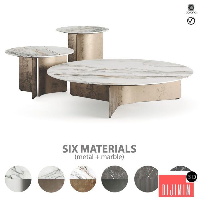Giulio Marelli Wave 2023.2 Coffee Table - Görsel 1