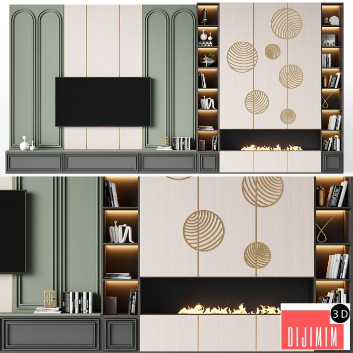 TV wall modern 92 - Görsel 1