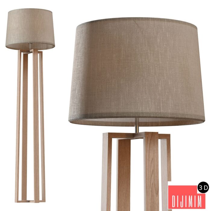 Freya Nubi FR5134-FL-01-BG floor lamp - Görsel 1