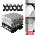 Tray of Eggs Wrapped in Cling Film