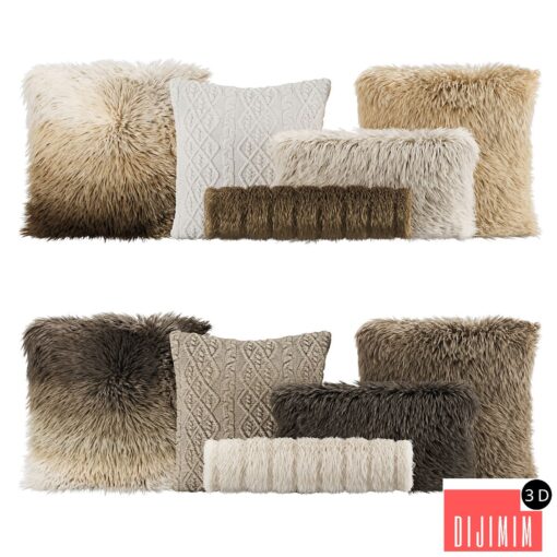 Fur Pillow set 003