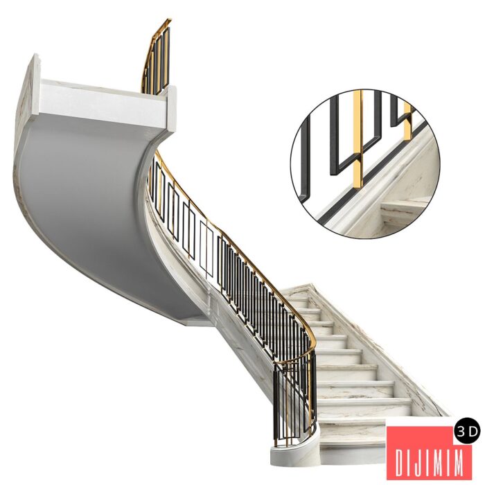 Neoclassical staircase - Görsel 1