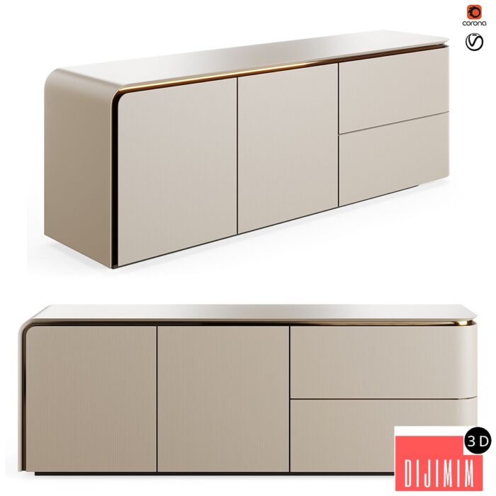Fendi Edge Cabinet - Görsel 1