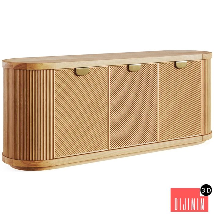 Console Arianna Raffia by West Elm - Görsel 1