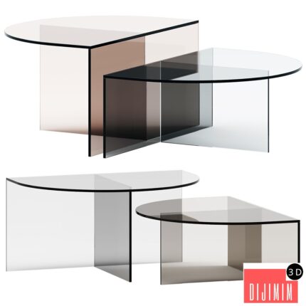 Botero Glass coffee table by NICOLINE