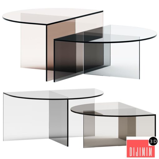 Botero Glass coffee table by NICOLINE