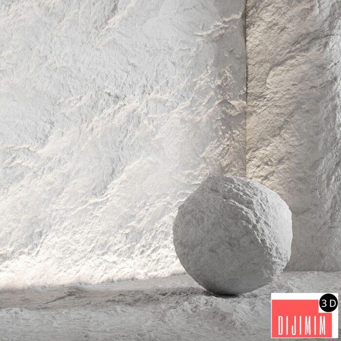Stone material, rock. 32, pbr, seamless - Görsel 1
