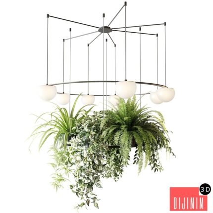 CIRC Suspension lamps Pendants chandelier with ampelous plants
