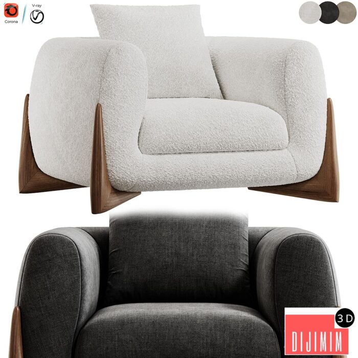 Softbay Armchair by Porada - Görsel 1