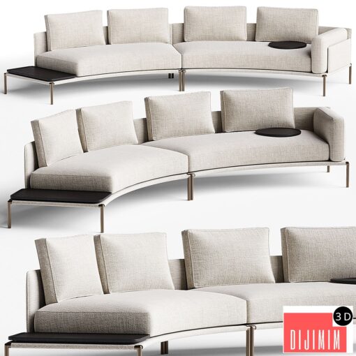 NOAH Curved sofa By Zanotta