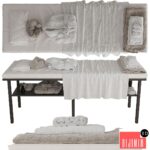 Massage table with decor 3
