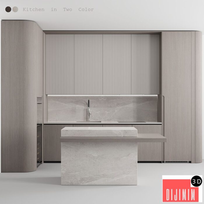 Kitchen №148 "Dark and Milk" - Görsel 1