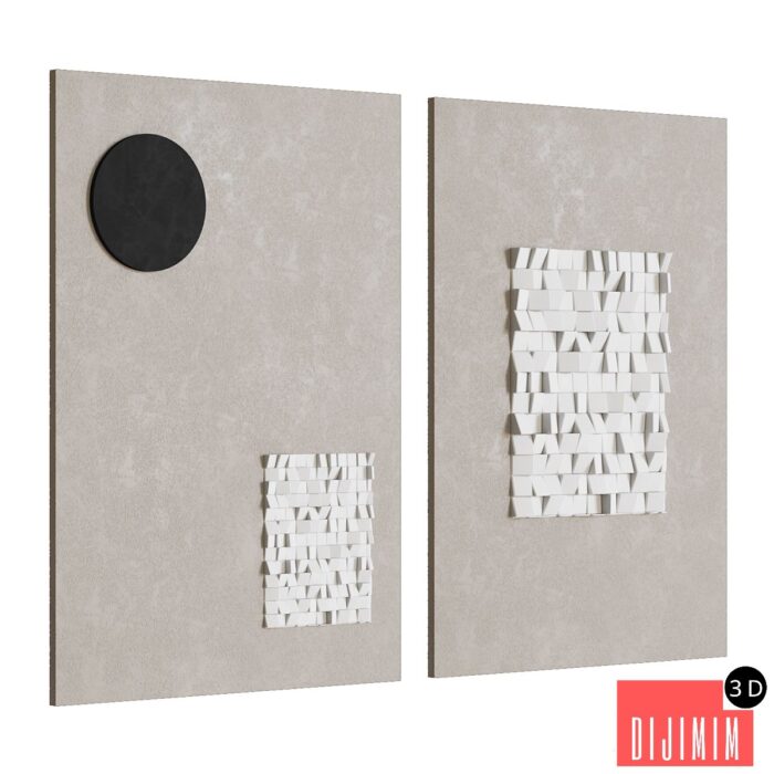 Abstract 3d panels - Görsel 1